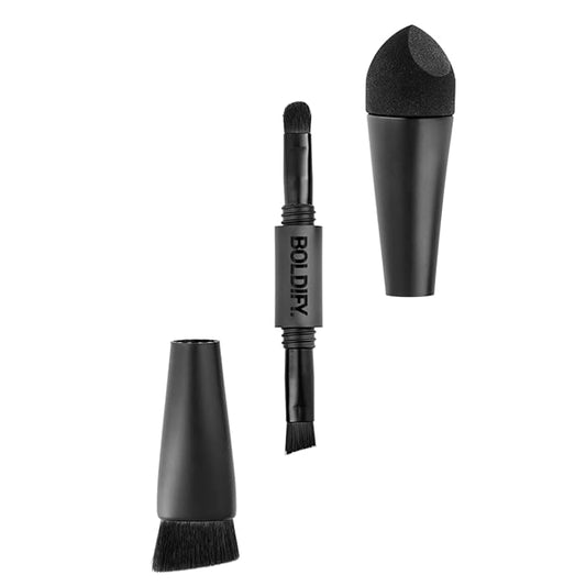 BOLDIFY 4-in-1 Hairline Powder Brush - Multi-Functional Root Touch-Up Tool