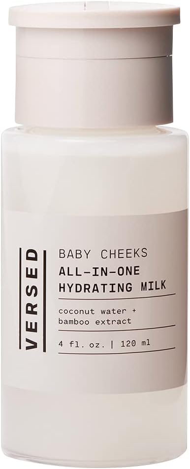 Versed Skin Soothe Hydrating Milky Toner for Face - Nourishing Coconut Water with Algae & Bamboo Extracts - Helps Restore Skin’s Natural pH Balance (V1 Skin Soothe - 4 Fl Oz (Pack of 1))