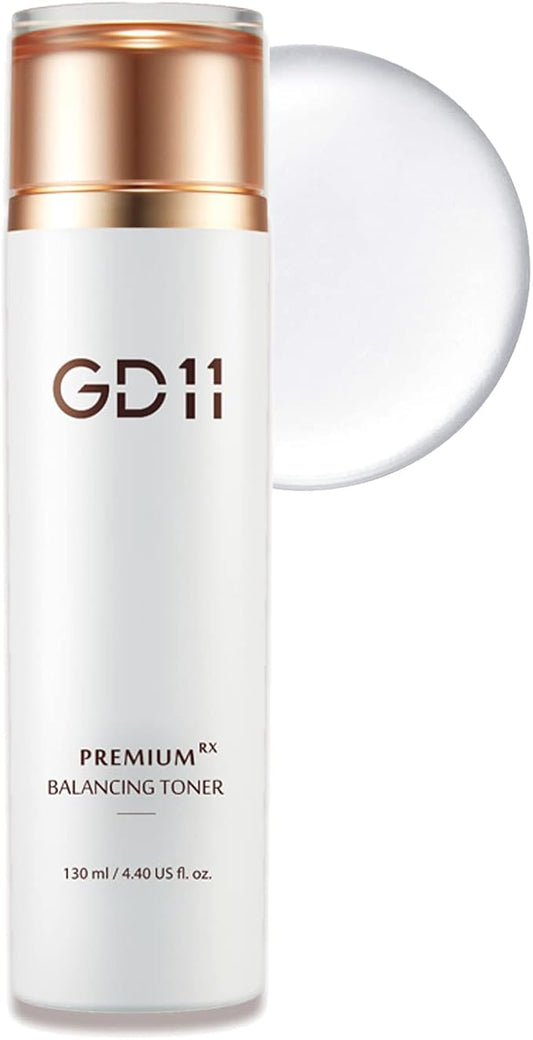 GD11 Premium RX Balancing Toner with Hyaluronic Acid for Sensitive, Dry, Aging Skin | Anti-aging | Premium Home Care | Deep Moisturizing Facial Toner | 4.40 fl.oz | K-Beauty