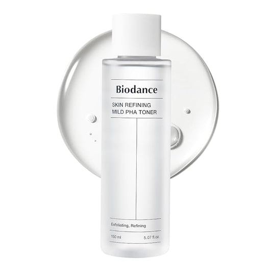 Biodance Skin Refining Mild PHA Toner, Gentle Exfoliating, Hydrating Face Toner for Sensitive Skin with Ceramides & NMF, Korean Skin Care | 5.07 fl.oz,150ml