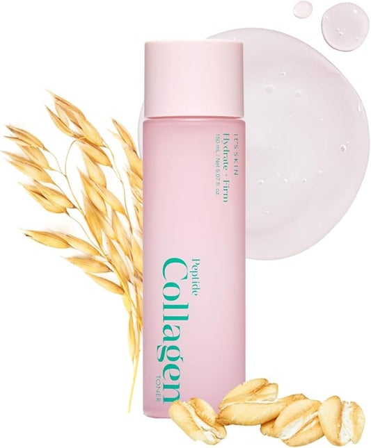 It's Skin Peptide Collagen Toner 5.07 Fl Oz | Moisturizing Toner with Organic Collagen Peptides | Hydrating Toner for Sensitive Skin | Organic Skin Care & Face Brightening Toner | K Beauty Toner