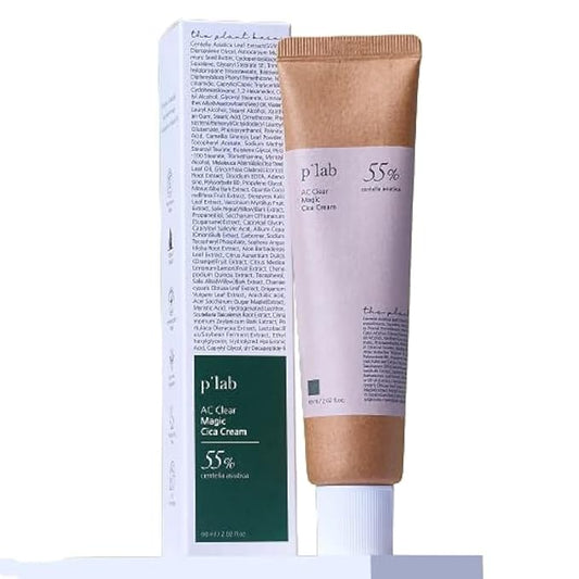 THE PLANT BASE 55% Cica Soothing Cream | Centella Asiatica Moisture Balm for Stressed Skin | Intense Hydration & Calming Relief | K-Beauty Derma Care, 2.02 fl oz